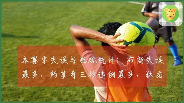 本赛季失误与犯规统计：布朗失误最多，约基奇三秒违例最多，狄龙技术犯规最多